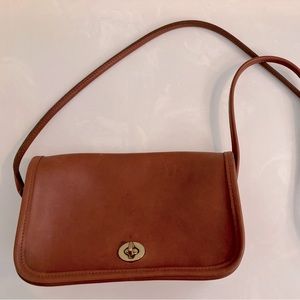 Classic Coach leather Flap Crossbody/Clutch small purse